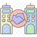 Alliance Building Lineal Color Icon Icon