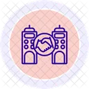 Alliance Building Line Icon Icon