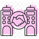 Alliance Building Color Shadow Thinline Icon アイコン