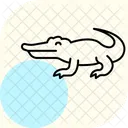 Alligator Reptile Ecailleux Icône
