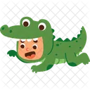Alligator Costume Little Boy  Icon