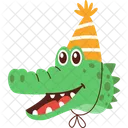 Alligator Party Celebration Icon