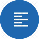 Alignement Gauche Texte Icône