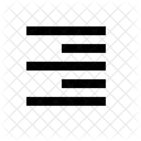Allignment, Right, Margin, Ui, Word, Text, Interface  Icon