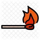 Combustion Allumette Chaud Icon