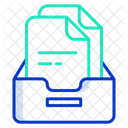 Caja De Almacenamiento De Archivos Almacenamiento De Archivos Almacenamiento De Documentos Icono