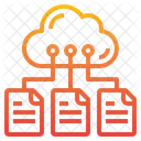 Almacenamiento De Archivos Datos Nube Icon