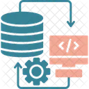 Almacenamiento De Datos Nube Base De Datos Icono