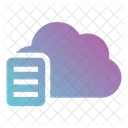 Almacenamiento De Datos Computacion En La Nube Nube Icono