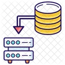 Almacenamiento De Datos Transferencia De Datos Intercambio De Datos Icono