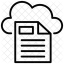Almacenamiento En La Nube Documentos En La Nube Almacenamiento De Documentos Icono