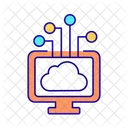 Almacenamiento de datos en la nube  Icono