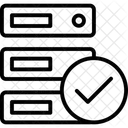 Almacenamiento De Datos Exitoso Exito De La Base De Datos Exito Del Servidor Icono