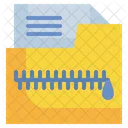 Almacenamiento de datos zip  Icon