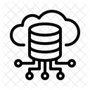 Almacenamiento En La Nube Copia De Seguridad De Datos Computacion En La Nube Icono