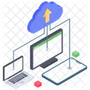 Almacenamiento En La Nube Computacion En La Nube Tecnologia En La Nube Icon