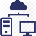 Almacenamiento En La Nube Datos Almacenamiento De Datos Icono
