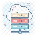 Datos En La Nube Alojamiento En La Nube Almacenamiento En La Nube Icono