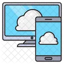 Nube Servidor Base De Datos Icono