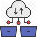 Almacenamiento En La Nube Almacenamiento En Linea Computacion En La Nube Icono