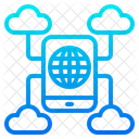 Almacenamiento en la nube para teléfonos inteligentes  Icon