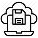 Almacenamiento En La Nube Almacenamiento Externo Datos En Linea Icono
