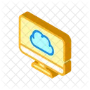 Computadora Archivos Nube Icono