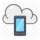 Movil Nube Servidor Icono