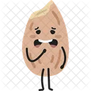 Almond Cute Bean Seed Icon