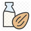 Almond Milk Bottle Icon