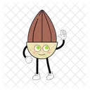 Almond Mascot  Icon