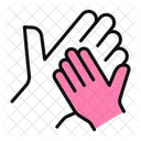 Alms Philanthropy Care Large And Small Hands Symbol