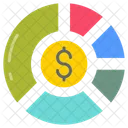 Alocacao De Recursos Dolar Compartilhamento Ícone