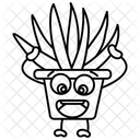 Áloe en maceta  Icono
