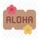 Aloha Hawaii Sign Icon
