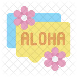 Aloha-Nachricht  Symbol