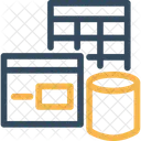 Alojamiento De Bases De Datos Datos Almacen Icon