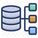 Alojamiento De Bases De Datos Compartidas Servidor Compartido Base De Datos SQL Icono