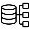 Alojamiento De Bases De Datos Compartidas Servidor Compartido Base De Datos SQL Icono