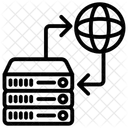 Alojamiento De Datos Servidor De Alojamiento Maquina Servidor Icono