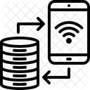 Telefono Inteligente Servidor Base De Datos Icono