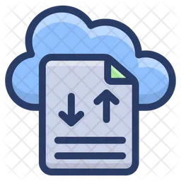 Alojamiento de datos en la nube  Icono
