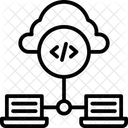 Alojamiento de datos en la nube  Icono