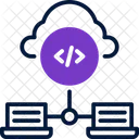 Alojamiento de datos en la nube  Icono