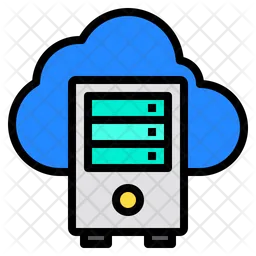 Alojamiento de servidor en la nube  Icono