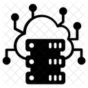 Alojamiento De Servidores En La Nube Computacion En La Nube Almacenamiento En La Nube Icono