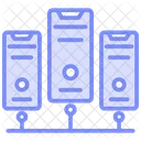 Servidor De Alojamiento Icono De Linea Duotono Icono