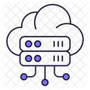 Alojamiento En La Nube Computacion En La Nube Red En La Nube Icono