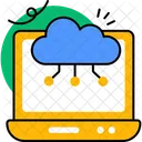 Alojamiento en la nube  Icono
