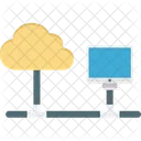 Computacion En La Nube Alojamiento En La Nube Nube De Datos Icon